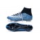 2015 Nike Men's Mercurial Superfly FG Football Cleats Blue White Black